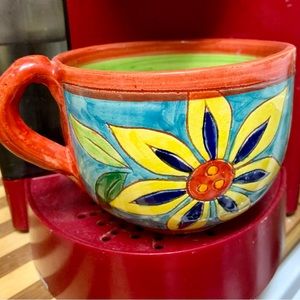 Beautiful huge Mexican mug talavera ?